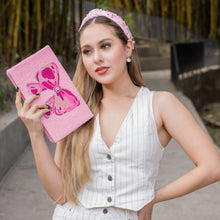 Load image into Gallery viewer, pink beaded clutch purse, pink bead purse, beaded bag, bow handbag, beaded bag, bow seed bead clutch, birthday gift for her, clutch bag, seed bead purse, engagement gift, party clutches, pink purse, gifts to bride, wedding gift, evening bags, cancer awareness beaded clutch purse, birthday gift for her, summer clutch, pink bow clutch purse, beaded bag, summer bag, boho purse, bow beaded clutch purse, unique bags, best selling items, handmade gifts, handmade bag purse, pink bow purse, custom purse