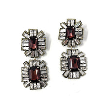 Load image into Gallery viewer, custom beaded Earrings, brown jeweled Earrings, brown Beaded Earrings, boho earrings, bohemian jeweled earrings, handmade earrings, custom earrings, party accessories, fancy accessories, boho embellished earrings, custom earrings, best friend gifts, birthday gifts, bohemian earrings, luxurious handmade accessories, night jewelry, Fancy earrings, boho earrings, beaded earrings, Fancy jeweled earrings, statement earrings, best selling items, statement earrings, handmade gifts, custom gifts for her