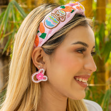 Load image into Gallery viewer, Easter Beaded Earrings, Easter bunny Earrings, pastel Easter Earrings, pearly Beaded Earrings, Bunny Earrings, Easter Bunny earrings, white earrings, Easter Peep beaded earrings, bunny beaded earrings, Easter rabbit beaded earrings, rabbit beaded earrings, Easter rabbit bead earrings, Easter pearly earrings, Easter day gifts, Easter accessories, Easter jewelry accessories, Easter accessories, Easter Rabbit earrings, Easter gifts, best Selling items, Pearl Easter earrings, aretes de pascuas