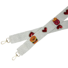 Load image into Gallery viewer, Beaded Purse Strap, Guitar Strap, Crossbody Purse Straps, Crossbody Strap, burger love Straps, Purse Straps, Beaded Bag Straps, burger lover Strap, beaded purse strap, beaded strap, guitar straps, beaded guitar strap, bag strap, straps for guitar, guitar fan gifts, birthday gift for her, best selling items, best friend gift, crossbody strap, crossbody purse, camera strap, beaded strap, Best seller, Shoulder Bag Strap, hand beaded strap, birthday gifts for a burger lover