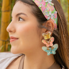 Load image into Gallery viewer, Butterfly Beaded Earrings, butterfly Earrings, butterfly love Beaded Earrings, Butterfly earrings, butterfly lover bead earrings, Butterfly beaded earrings, multicolor butterfly earrings, Butterfly earrings, pink blue butterfly bead earrings, Butterfly bead earrings, Butterfly accessories, spring summer accessories, spring summer earrings, gifts for mom, multicolor earrings, best friend gifts, birthday gifts, lightweight butterfly earrings, butterfly earrings accessory, butterfly earrings