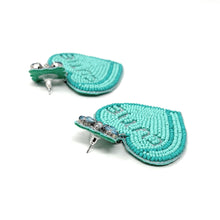 Load image into Gallery viewer, Cutie Heart Candy Beaded Earrings, Heart Candy Earrings Valentines Day Earrings, Valentines Beaded Earrings, sweethearts Conversation heart earrings, Valentines Heart earrings, Purple earrings, valentine’s day beaded earrings, Purple heart beaded earrings, valentines beaded earrings, Hearts earrings, Valentine’s day earrings, valentines day gifts, tween girls accessories, Valentine’s day accessories, Best friend gifts, Best selling items, boho earrings, custom earrings, unique earrings, unique gifts