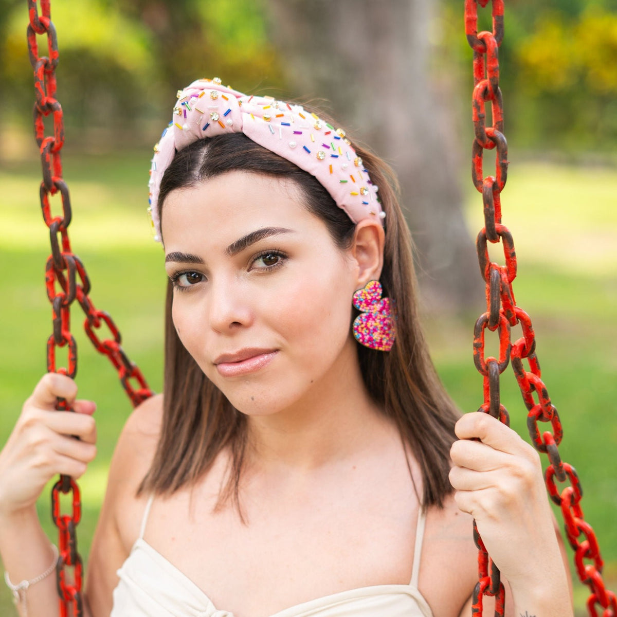 Headband covered in sprinkles Sprinkles Headband | Mavi Bandz main image 3