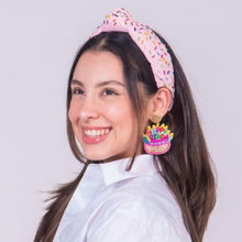 Load image into Gallery viewer, birthday gifts, happy birthday gift, happy birthday earrings, happy birthday gifts, birthday gift for her, cake birthday gifts, birthday cake gifts, birthday cake earrings, cake beaded earrings, happy birthday beaded earrings, beaded earrings, birthday beaded earrings, Happy Birthday bead earrings, happy birthday beaded earrings, beaded gifts, bead earrings, beaded earrings for her, happy birthday beaded earrings