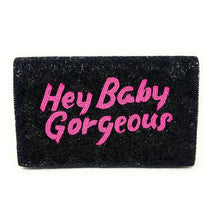 Load image into Gallery viewer, Hi Baby Gorgeous Purse Pouch, Beaded Purse, RHOSLC gifts, Pouches, Real Housewives Gift, beaded pouch zipper, Girls trip gifts, beaded coin purse, gifs for her, birthday gifts, Bravo fan purse, batch gifts, boho pouch, Real Housewives of Salt Lake City accessories, best friend gifts, Baby Gorgeous Purse Bag, girlfriend gift, miscellaneous gifts, best friend gift, gift card bag, Bachelorette gifts, Bachelorette party favors, Card case wallet, Bravo bachelorette, best selling items, zipper wallet pouch, Lisa