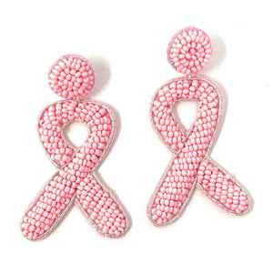 Pink ribbon Beaded Earrings, beaded pink Earrings, Pink Earrings, cancer awareness Beaded Earrings, pink ribbon earrings, breast cancer awareness earrings, cancer awareness bead earrings, cancer awareness earrings, Beaded earrings, breast cancer ribbon earrings, star seed bead earrings, star accessories, summer accessories, spring summer earrings, gifts for mom, best friend gifts, birthday gifts, star earrings, pink beaded earrings, cancer awareness accessories, pink ribbon earrings