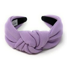 Load image into Gallery viewer, summer Headband, spring Knotted Headband, lavender color Knot Headband, purple Hair Accessories, purple knot Headband, Best Seller, headbands for women, best selling items, lavender knotted headband, hairbands for women, purple Headband, Solid color hair accessories, Spring headband, solid color knotted headband, Statement headband, Spring Summer headband, Easter knot headband, solid hairband, solid color headband, Easter headband, Lavender headband, best selling items, Summer headband