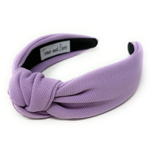 Load image into Gallery viewer, summer Headband, spring Knotted Headband, lavender color Knot Headband, purple Hair Accessories, purple knot Headband, Best Seller, headbands for women, best selling items, lavender knotted headband, hairbands for women, purple Headband, Solid color hair accessories, Spring headband, solid color knotted headband, Statement headband, Spring Summer headband, Easter knot headband, solid hairband, solid color headband, Easter headband, Lavender headband, best selling items, Summer headband