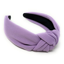 Load image into Gallery viewer, summer Headband, spring Knotted Headband, lavender color Knot Headband, purple Hair Accessories, purple knot Headband, Best Seller, headbands for women, best selling items, lavender knotted headband, hairbands for women, purple Headband, Solid color hair accessories, Spring headband, solid color knotted headband, Statement headband, Spring Summer headband, Easter knot headband, solid hairband, solid color headband, Easter headband, Lavender headband, best selling items, Summer headband