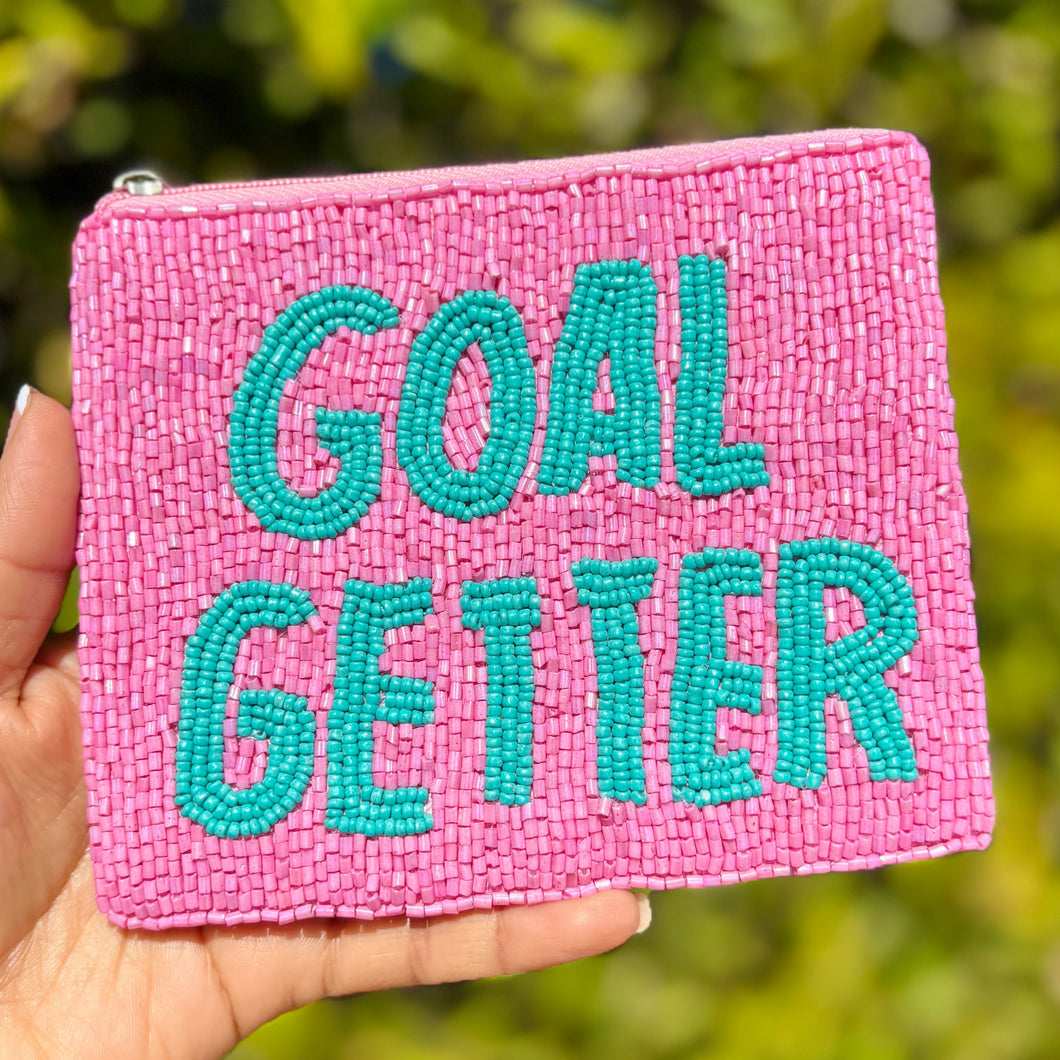 Goal getter beaded Coin Purse Pouch, Beaded Coin Purse, goal getter Purse, Beaded Purse, Summer Coin Purse, Best Friend Gift, Boho bags, Wallets for her, boho gifts, boho pouch, boho accessories, best friend gifts, tween girl gifts, pink beaded coin pouch, miscellaneous gifts, best seller, best selling items, bachelorette gifts, birthday gifts, preppy beaded wallet, party favors, bachelorette bag, money pouch, wallets for girls, bohemian wallet, batch gifts, mother’s day gift