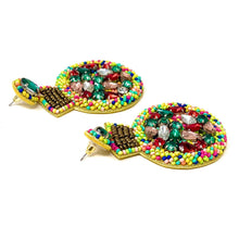 Load image into Gallery viewer, 
Christmas Beaded Earrings, Christmas ornament Earrings, Holiday Earrings, Christmas Beaded Earrings, Seed Bead, Merry Christmas, Holiday ornament earrings, ornament beaded earrings, multicolor Christmas, Christmas earrings, holiday earrings, Ornament earrings, multicolor bead earrings, holiday gifts, holiday accessories, holiday beaded accessories, Holiday accessories, Holiday Christmas earrings, Christmas gifts, best Selling items, Christmas earrings, Custom earrings