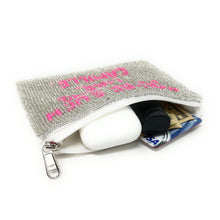 Load image into Gallery viewer, You’re a fucking liar Camille Purse Pouch, Beaded Purse, RHOBH gifts, tween girl gifts, Real Housewives Gift, beaded pouch zipper, Girl trip gifts, beaded coin purse, birthday gifts, gifts for her, batch gifts, boho pouch, Housewives of Beverly Hills accessories, best friend gifts, The real housewives of Beverly Hills pouch, girlfriend gift, miscellaneous gifts, best friend birthday gift, Bachelorette gifts, Bachelorette party favors, Sutton, Bravo bachelorette, best selling items, zipper wallet pouch