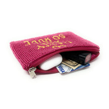 Load image into Gallery viewer, So Nasty and so rude Purse Pouch, Beaded Purse, RHOA gifts, Pouches, Real Housewives Gift, beaded pouch zipper, Girls trip gifts, beaded coin purse, gifs for her, birthday gifts, cute pouches, batch gifts, boho pouch, Real Housewives of Atlanta accessories, best friend gifts, So rude pouch, girlfriend gift, miscellaneous gifts, best friend birthday gift, gift card bag, Bachelorette gifts, Bachelorette party favors, Nene, Bravo bachelorette, best selling items, zipper wallet pouch