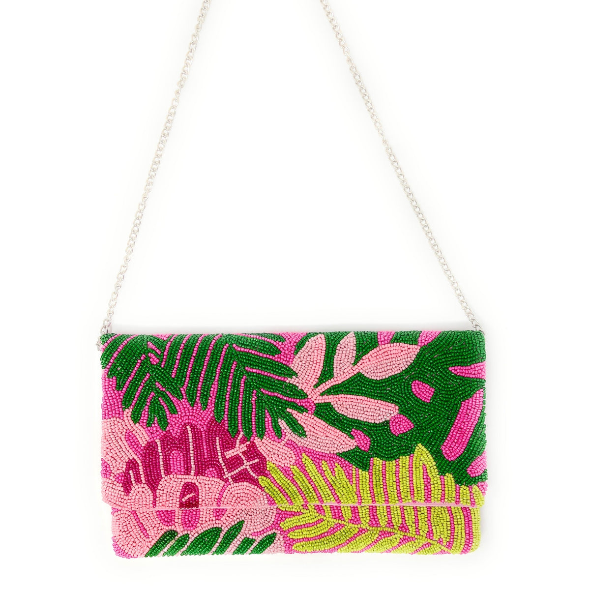 Tropical wellmade clutch bag