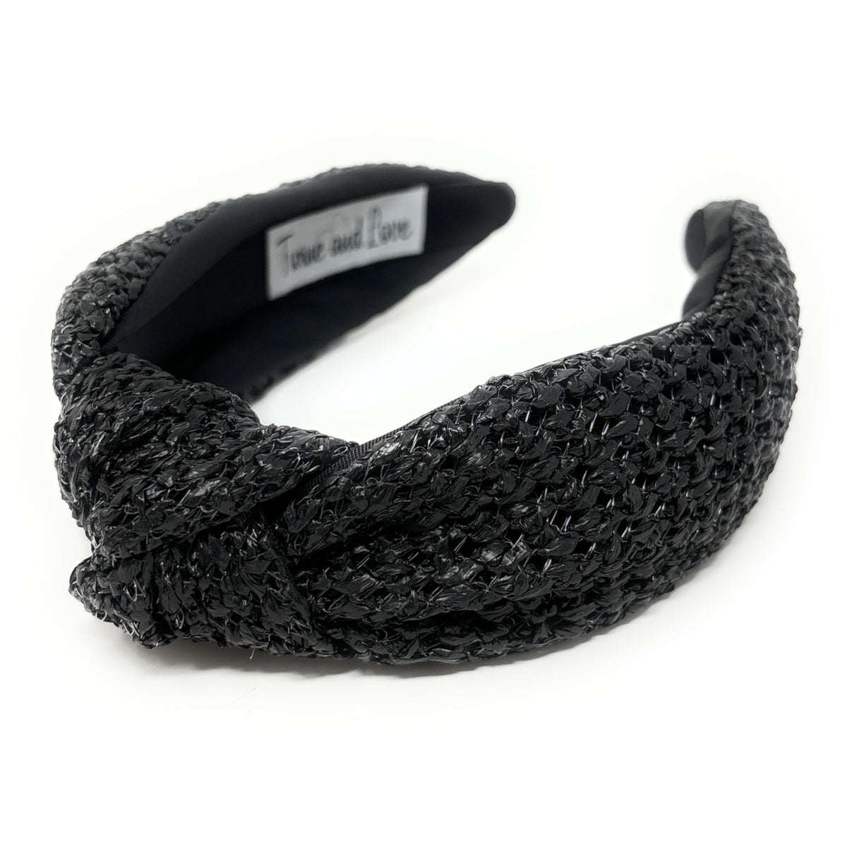 Top Knot Raffia Headband Universal Thread Tan/Black bundle RAFFIA KNOTTED HEADBAND - TikTok Shop main image 2