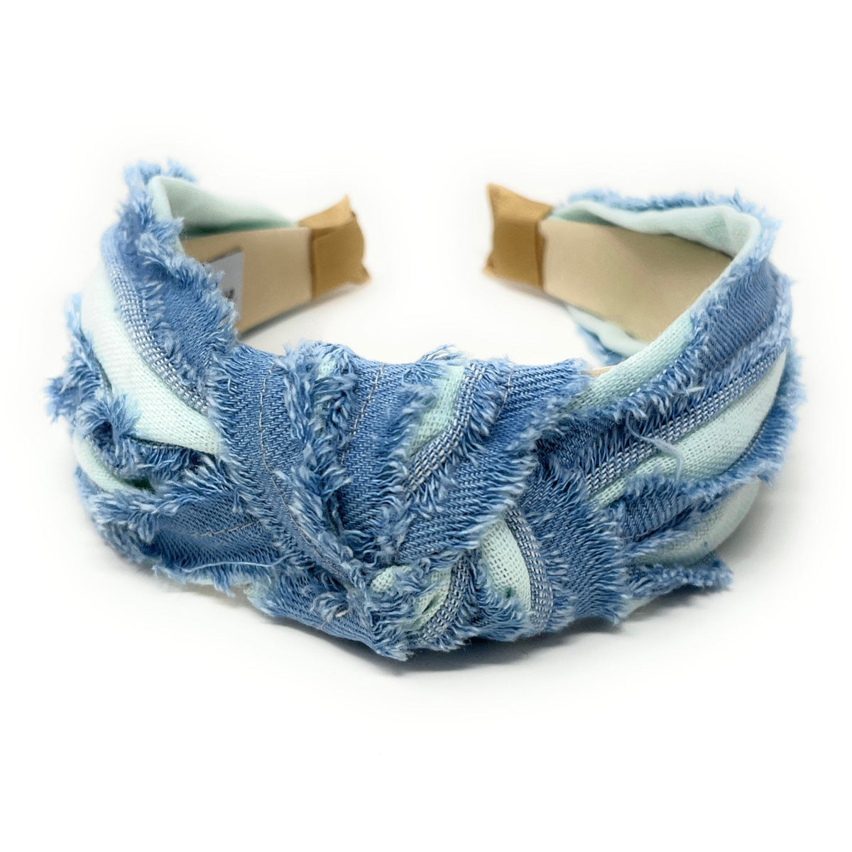 Black denim sold knotted sprinkle headband