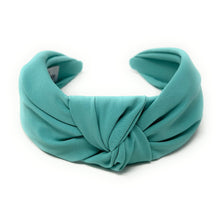Load image into Gallery viewer, Teal Summer Headband, Summer Knotted Headband, Teal Knot Headband, Teal Hair Accessories, Teal knot Headband, Best Seller, headbands for women, best selling items, Teal knotted headband, hairbands for women, Summer gifts, Solid color knot Headband, Solid color hair accessories, Custom headband, solid Teal knotted headband, Statement headband, unique headband, Handmade headband, Teal hairband, solid color headband, Teal knot headband, knot headband, solid accessories