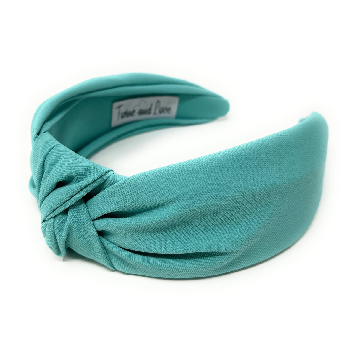 Teal Knotted Headband Solid Color Headband Summer Top Knot Headband