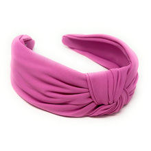 Load image into Gallery viewer, Fuchsia Summer Headband, Summer Knotted Headband, Fuchsia Knot Headband, Barbie Pink Hair Accessories, Pink Fuchsia knot Headband, Best Seller, headbands for women, best selling items, Pink knotted headband, hairbands for women, Pink Summer gifts, Solid color knot Headband, Solid color hair accessories, Hot pink knot headband, solid pink knotted headband, Statement headband, pink color headband, barbie pink color knot headband, fuchsia hairband, solid color headband, fucshia knot headband