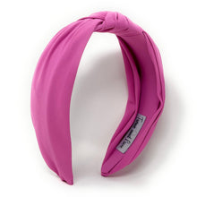 Load image into Gallery viewer, Fuchsia Summer Headband, Summer Knotted Headband, Fuchsia Knot Headband, Barbie Pink Hair Accessories, Pink Fuchsia knot Headband, Best Seller, headbands for women, best selling items, Pink knotted headband, hairbands for women, Pink Summer gifts, Solid color knot Headband, Solid color hair accessories, Hot pink knot headband, solid pink knotted headband, Statement headband, pink color headband, barbie pink color knot headband, fuchsia hairband, solid color headband, fucshia knot headband