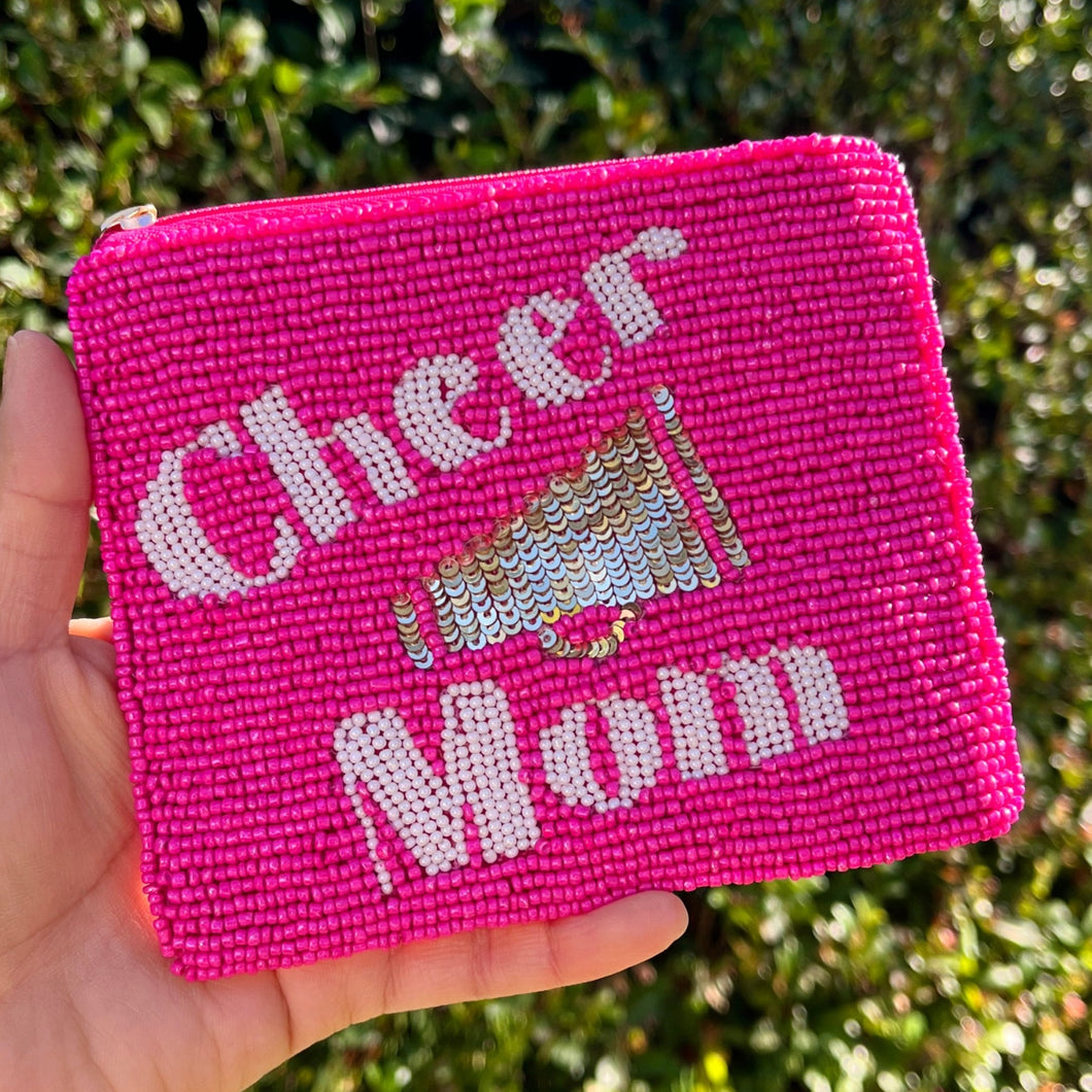 Coin Purse Pouch, Beaded Coin Purse, Cheer Mom Beaded Coin Purse, Beaded Purse, Mom Coin Purse, Best Friend Gift, Pouches, Boho bags, Wallets for her, beaded coin purse, boho purse, gifs for her, birthday gifts, cute pouches, mothers day gifts, boho pouch, boho accessories, mom gifts, coin purse, coin purse, coin pouch, friend gift, girlfriend gift, miscellaneous gifts, birthday gift, save money gift, pink pouch, gift card holder, gift card pouch, gift card bag, Cheer gifts, Cheer mom’s gifts 