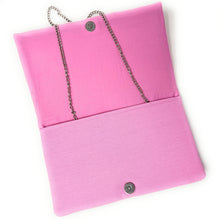 Load image into Gallery viewer, pink beaded clutch purse, pink bead purse, beaded bag, bow handbag, beaded bag, bow seed bead clutch, birthday gift for her, clutch bag, seed bead purse, engagement gift, party clutches, pink purse, gifts to bride, wedding gift, evening bags, cancer awareness beaded clutch purse, birthday gift for her, summer clutch, silver bow clutch purse, beaded bag, summer bag, boho purse, bow beaded clutch purse, unique bags, best selling items, handmade gifts, handmade bag purse, silver bow purse, custom purse