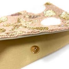 Load image into Gallery viewer, seashell beaded clutch purse, beige beaded purse, beaded bag, tropical handbag, beaded bag, resort beige seashell clutch, birthday gift for her, clutch bag, seed bead purse, engagement gift, party clutches, bridal gift, seashell purse, gifts to vacation, resort gifts, wedding gift, evening bags, Summer beaded clutch purse, birthday gift for her, summer clutch, seed bead purse, beaded bag, summer bag, boho purse, seashell beaded clutch purse, unique bags, best selling items, handmade gifts, handmade bag purs