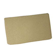 Load image into Gallery viewer, Elegant beige clutch adorned with intricate gold beaded floral patterns. The symmetrical design exudes a vintage, sophisticated charm.