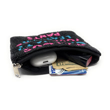 Load image into Gallery viewer, Jealous of what your ugly leather pants Purse Pouch, Beaded Purse, RHOBH gifts, tween girl gifts, Real Housewives Gift, beaded pouch zipper, Girl trip gifts, beaded coin purse, birthday gifts, gifts for her, batch gifts, boho pouch, Housewives of Beverly Hills accessories, best friend gifts, The real housewives of Beverly Hills pouch, girlfriend gift, miscellaneous gifts, best friend birthday gift, Bachelorette gifts, Bachelorette party favors, Sutton Stracke, Bravo bachelorette, best selling items, zipper
