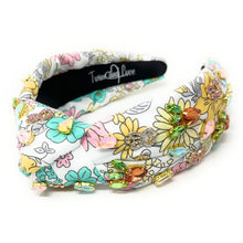 Load image into Gallery viewer, headbands for women, Easter knotted headband, top knot headband, Easter egg top knot headband, Easter headband, Easter hair band, bunny knot headband, top knotted headband, Bunny knotted headband, handmade headbands, top knotted headband, hand bead knotted headband, Easter bunny hair band for women, liberty knot headband, statement headbands, embellished headband, best selling items, Easter knot headband, Easter bunny headband, Easter hair accessories, Easter knot headband, liberty Knot headband