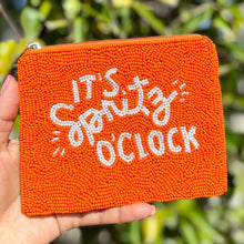 Load image into Gallery viewer, Coin Purse Pouch, Beaded Coin Purse, bead Coin Purse, Beaded Purse, Summer Coin Purse, Best Friend Gift, Pouches, Boho bags, Wallets for her, beaded coin purse, cute pouch, boho pouch, boho accessories, best friend gifts, coin purse, coin pouch, money coin pouch,  girlfriend gift, miscellaneous gifts, best seller, best selling items, bachelorette gifts, birthday gifts, preppy beaded wallet, party favors, its spritz o’clock coin purse, Spritz coin pouch, wallets for girls, stocking stuffers