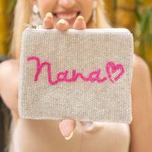 Load image into Gallery viewer, Coin Purse Pouch, Beaded Coin Purse, best nana Coin Purse, Beaded Purse, mom Coin Purse, Best Friend Gift, Pouches, Boho bags, Wallets for her, beaded coin purse, gifts for grandma, gifts for mom, birthday gifts, handmade gift, grandmother’s gifts, boho pouch, boho accessories, mom gifts, mom coin pouch, Nana pouch, cash money coin pouch, money coin pouch, friend gift, mothers day gifts, miscellaneous gifts, birthday gift, save money gift, best seller, best selling items, mothers day gifts, gifts for mom