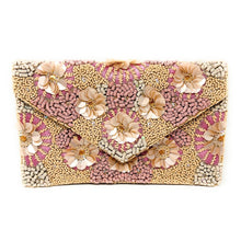 Load image into Gallery viewer, Floral beaded clutch purse, seed bead purse, beaded bag, neutral color handbag, beaded bag, floral nude color clutch, birthday gift for her, Fall clutch bag, seed bead purse, engagement gift, party clutches, bridal gift, floral purse, gifts to bride, gifts for bride, wedding gift, evening bags, Autumn beaded clutch purse, birthday gift for her, Neutral beaded clutch, seed bead purse, beaded bag, Beige bag, boho purse, beige beaded clutch purse, unique bags, best selling items, handmade gifts, handmade bag p