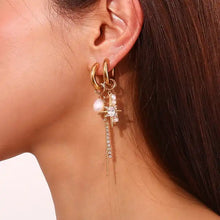Load image into Gallery viewer, minimalist style Earrings, 18k gold stud Earrings, minimalist Earrings, drop 18k gold earrings, custom earrings, earrings party accessories, fancy accessories, 18k gold plated earrings, drop custom earrings, best friend gifts, birthday gifts, gold plated bohemian earrings, luxurious handmade accessories, embellished night jewelry, Fancy earrings, bohemian gold plated earrings, minimalist jewelry, best selling items, handmade gifts, custom gifts, valentines day gifts valentines day for her, gifts for her