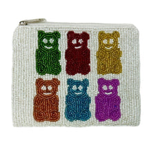 Load image into Gallery viewer, gummi bears beaded Coin Purse Pouch, Beaded Coin Purse, gummy bears Purse, gummi bears Beaded Purse, Summer Coin Purse, Boho bags, Wallets for her, boho gifts, boho pouch, boho accessories, best friend gifts, tween girl gifts, miscellaneous gifts, best seller, best selling items, bachelorette gifts, birthday gifts, preppy beaded wallet, party favors, bachelorette bag, money pouch, wallets for girls, bohemian wallet, batch gifts, mother’s day gift, handmade gifts, birthday for her, handmade gift, gummy bears