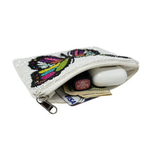Load image into Gallery viewer, Coin Purse Pouch, Beaded Coin Purse, Cute Coin Purse, Beaded Purse, Summer Coin Purse, Best Friend Gift, Pouches, Boho bags, Wallets for her, beaded coin purse, boho purse, gifs for her, birthday gifts, cute pouches, pouches for women, boho pouch, boho accessories, best friend gifts, coin purse, coin pouch, cash money coin pouch, money coin pouch, friend gift, girlfriend gift, miscellaneous gifts, birthday gift, save money gift, Butterfly pouch, butterfly accessories, butterfly coin pouch, butterfly gifts