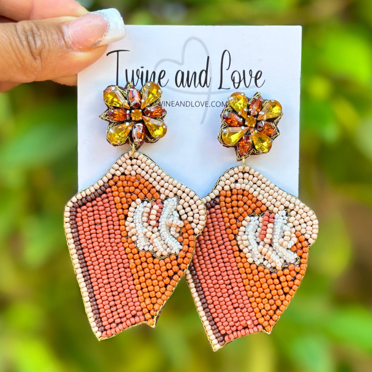 Pinterest Woven Bead Earrings Twine And Love Fall Beaded