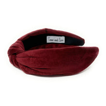 Load image into Gallery viewer, Fall Autumn Headband, Fall Knotted Headband, terracota color Knot Headband, Fall Hair Accessories, velvet redwood Headband, Best Seller, headbands for women, best selling items, knotted headband, hairbands for women, Fall Winter gifts, Solid color knot Headband, Solid color hair accessories, redwood knot headband, Velour knotted headband, Statement headband, Birthday gifts, thanksgiving knot headband, Fall Autumn  accessories, redwood solid headband, brown red velour headband, Velvet knot headband