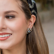 Load image into Gallery viewer, heart stud Earrings, 18k gold stud Earrings, minimalist style Earrings, heart gemstone stud 18k gold earrings, custom earrings, earrings party accessories, fancy accessories, 18k gold plated earrings, custom earrings, best friend gifts, birthday gifts, heart shape earrings, luxurious handmade accessories, embellished night jewelry, heart earrings, bridal gold plated earrings, waterproof jeweled earrings, best selling items, handmade gifts, custom gifts, valentines day gifts, gifts for her, minimalist jewelr