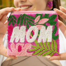 Load image into Gallery viewer, Coin Purse Pouch, Beaded Coin Purse, Cute Coin Purse, Beaded Purse, mom pouch Purse, Best Friend Gift, Pouches, Boho bags, Wallets for her, beaded coin purse, Mothers day gift, gifts for mom, birthday gifts, cute pouches, grandmother’s gifts, boho pouch, boho accessories, mom gifts, mom coin pouch, coin pouch, cash money coin pouch, money coin pouch, friend gift, mothers day gifts, miscellaneous gifts, birthday gift, save money gift, best seller, best selling items, mothers day gifts, gifts for mom