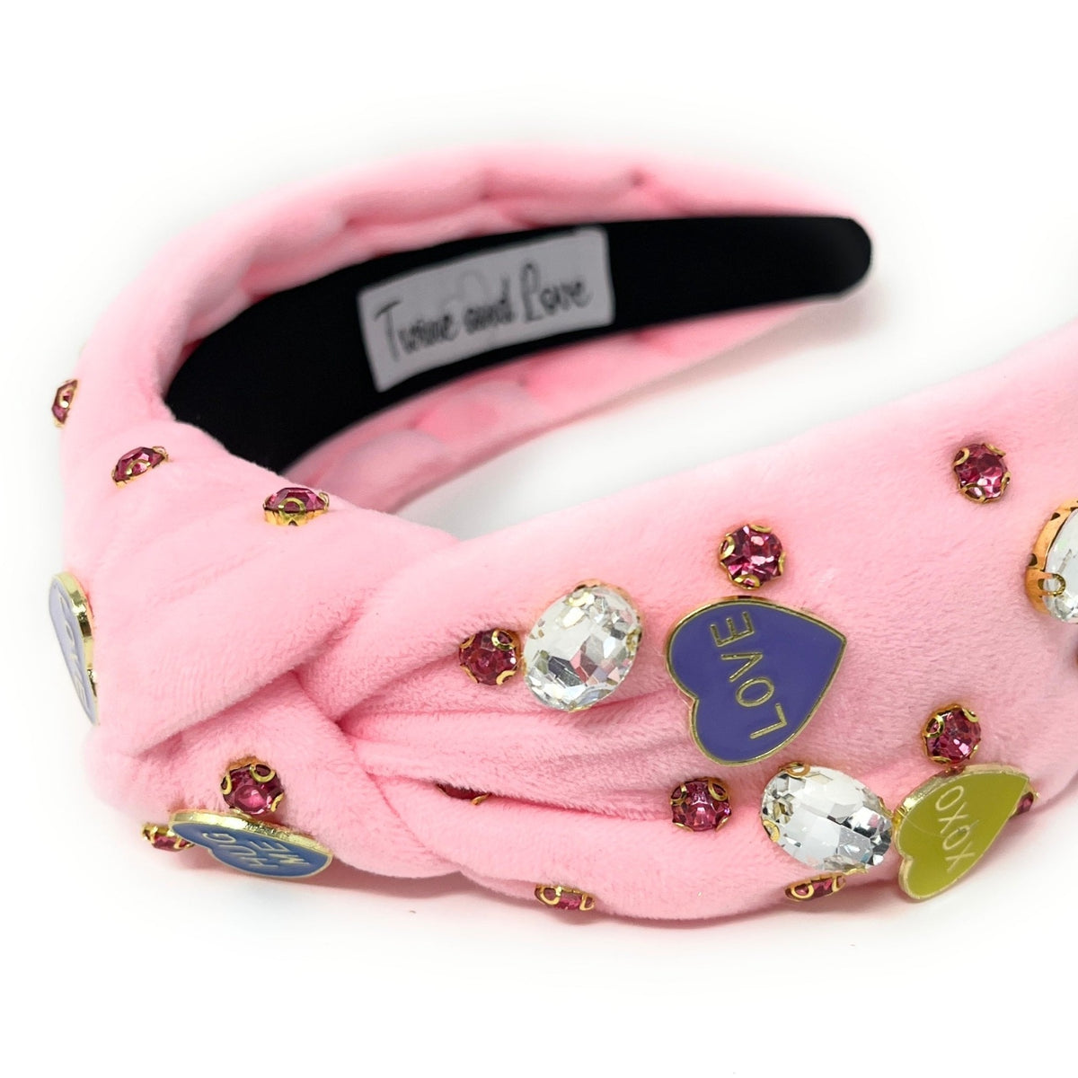 Twine and Love | Candy Hearts Knot Headband | Valentine display picture 3