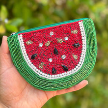 Load image into Gallery viewer, fruity beaded Coin Purse Pouch, Beaded Coin Purse, watermelon Purse, watermelon Beaded Purse, Summer Coin Purse, Best Friend Gift, Boho bags, Wallets for her, boho gifts, boho pouch, boho accessories, best friend gifts, tween girl gifts, watermelon beaded coin pouch, miscellaneous gifts, best seller, best selling items, bachelorette gifts, birthday gifts, preppy beaded wallet, party favors, bachelorette bag, money pouch, wallets for girls, bohemian wallet, batch gifts, mother’s day gift, fruit purse, fruity