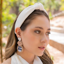 Load image into Gallery viewer, fall Headband, white Knotted Headband, white color Knot Headband, white color Hair Accessories, white knot Headband, Best Seller, headbands for women, best selling items, white color knotted headband, hairbands for women, white color Headband, Solid color hair accessories, white headband, solid color knotted headband, Statement headband, Summer knot headband, white knot headband, solid hairband, solid color headband, custom headband, Handmade gifts, best selling items, Fall accessories