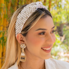 Load image into Gallery viewer, Bridal headband, Pearl wedding headband, Pearl Headpiece for bride, pearl headband for women, summer wedding hair accessories, bride gift, wedding headband, headpiece for bride, headband for bride, bridal gift, trendy headband, wedding hair piece, headbands for women, head band for bride, hair accessories, bridal headbands, bride silver headband, bridal accessories, bridal gift for bride, bridal wedding gift, rose gold hairband, bride headband, bride embellished headband, jeweled bridal headband