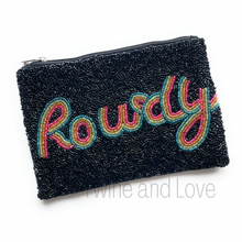 Load image into Gallery viewer, Coin Purse Pouch, Beaded Coin Purse, Cute Coin Purse, Beaded Purse, Summer Coin Purse, Best Friend Gift, Pouches, Boho bags, Wallets for her, beaded coin purse, boho purse, gifs for her, birthday gifts, cute pouches, pouches for women, boho pouch, boho accessories, best friend gifts, coin purse, coin pouch, friend gift, girlfriend gift, miscellaneous gifts, best friend birthday gift, gift card bag, cosmetic bag, make up bag, Rowdy pouch, Fun Pouch, rowdy coin pouch, Bachelorette party favors
