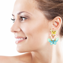 Load image into Gallery viewer, Butterfly Beaded Earrings