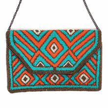 Load image into Gallery viewer, beaded clutch purse, beaded bag, birthday gift for her, summer clutch, seed bead purse, beaded bag, seed bead clutch, summer bag, clutch bag, engagement gift, bridal gift to bride, bridal gift, Fuchsia purse, gifts to bride, wedding gift, bride gifts, cross body purse, bride to be gift, engagement gift, bachelorette gifts, best friend gift, best selling item, party bag, summer purse, boho clutch, best friend gift, bridesmaid gift, Bohemian bag, boho bag