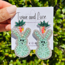 Load image into Gallery viewer, Easter Egg Beaded Earrings, Easter Egg Earrings, pastel Easter Egg Earrings, Egg Beaded Earrings, Seed Bead, Easter eggs earrings, Multicolor Egg earrings, Easter Peep beaded earrings, bunny beaded earrings, Easter rabbit beaded earrings, rabbit beaded earrings, Easter rabbit bead earrings, peeps bead earrings, Easter day gifts, Easter accessories, Easter jewelry accessories, Easter accessories, Easter Rabbit earrings, Easter gifts, best Selling items, Pearl Easter earrings