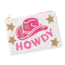 Load image into Gallery viewer, Bead Purse Pouch, Beaded Purse, Cute Beaded Pouch, Beaded Pouch, Bachelorette Pouch, Best Friend Gift, Nashville Pouches, Boho bags, Wallets for her, Large beaded purse, boho purse, birthday gifts, Large pouch, boho pouch, boho accessories, best friend gifts, cosmetic bag, makeup pouch, friend gift, girlfriend gift, miscellaneous gifts, best friend birthday gift, gift card bag, cosmetic bag, make up bag, Raised on Dolly Beaded pouch, Country Girls Gifts, Lets Go Girls coin purse, Bachelorette party favors
