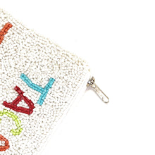 Load image into Gallery viewer, Coin Purse Pouch, Beaded Coin Purse, Cute Coin Purse, Beaded Purse, Summer Coin Purse, Best Friend Gift, Pouches, Boho bags, Wallets for her, beaded coin purse, boho purse, gifs for her, birthday gifts, cute pouches, pouches for women, boho pouch, boho accessories, best friend gifts, coin purse, coin pouch, cash money coin pouch, money coin pouch, friend gift, girlfriend gift, miscellaneous gifts, birthday gift, save money gift, tacos and tequila pouch, tacos and tequila fans, tacos and tequila accessories